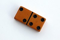 A Bakelite domino