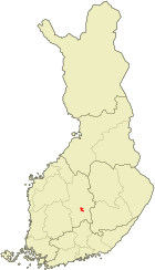 Lage von Muurame in Finnland