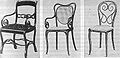 Rechts: Kaffeehausstuhl von Michael Thonet (1851)