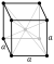 Body-centered cubic crystal structure for manganese