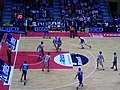 Obradoiro CAB, nun partido contra o Lagun Aro de San Sebastián da ACB.