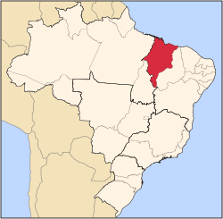 Location o State o Maranhão in Brazil