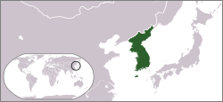 Location of Korea