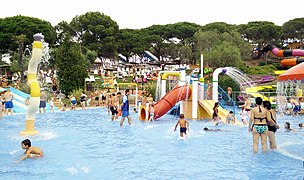 Piscine du parc aquatique.