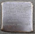 Stolperstein Siegburg Brauhof Salomon Seelig