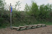 Oefentoestel van een trimparcours in Sauerland