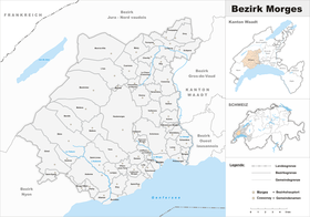 Localisation de District de Morges