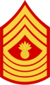 United States Marine Corps master gunnery sergeant rank insignia