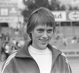 Ria Ahlers bij de NK van 1972