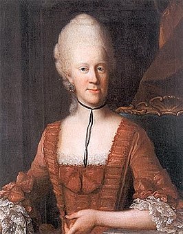 Portret Maria Charlotte van Saksen-Meiningen, ca. 1780