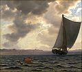 Sejlere på Guldborg Sund (1861) af Vilhelm Kyhn (1819–1903) på Statens Museum for Kunst.