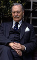 Enoch Powell in 1987 (Foto: Allan Warren) geboren op 16 juni 1912