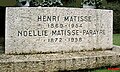 La tombe d'Henri Matisse.