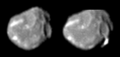 Images of Amalthea taken from the Galileo spacecraft