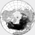 Nube di cenere stimata per del 14-25 aprile. L'attuale previsione stimata dall'Istituto meteorologico di Londra London Volcanic Ash Advisory Centre site.