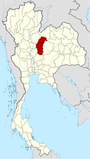 Karte von Thailand mit der Provinz Phetchabun hervorgehoben