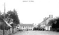 Le bourg de Garlan vers 1920 (carte postale).