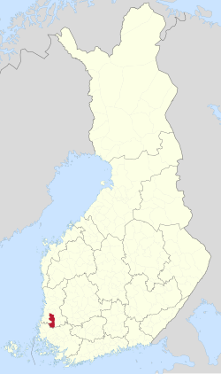 Location of Eura in Finland