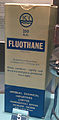 Image 32Exhibit of ICI's Fluothane (Halothane), discovered at Widnes, at Catalyst Science Discovery Centre, near Spike Island in Widnes (from North West England)