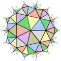 The degree 7 Klein graph and associated map embedded in an orientable surface of genus 3.