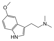 Structuurformule van 5-MeO-DMT