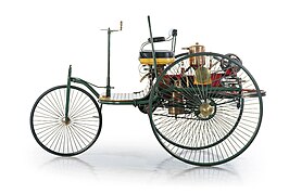 Benz Patent-Motorwagen uit 1886, de eerste „moderne Auto“