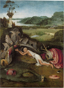 San Jerónimo en oración, El Bosco, circa 1482-1499.