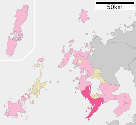 Localização de Nagasaki