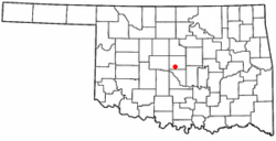 Location of Del City, Oklahoma