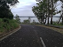 The road leading to the George Maunder lookout areas