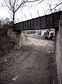 Stillgelegte Trasse von der Potsdamer Bahn, Unterfahrung des Gleises zum Potsdamer Bahnhof, 1986