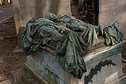 Tomb effigies of Joseph Crocé-Spinelli and Théodore Sivel, after 1875 Père Lachaise Cemetery, Paris