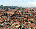 Blick auf San Petronio, Piazza Maggiore und Palazzo d'Accursio