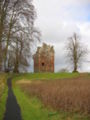 Tour de Greenknowe dans les Scottish Borders en Écosse.