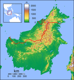 Sindumin is located in Borneo