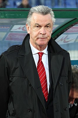 Ottmar Hitzfeld als bondscoach van Zwitserland