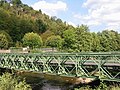 Bailey bridge over the Meurthe River, France.