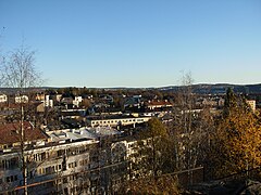 Utsikt fra Blåsen mot øst (St. Hanshaugen midt i bildet). Foto: Helge Høifødt