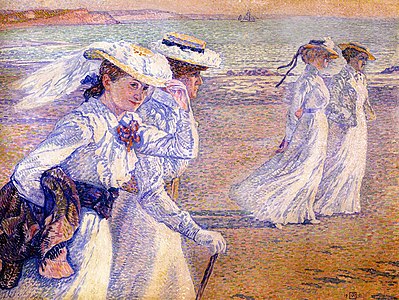 La Promenade ou la Peacock's march (1901)[49], Musées royaux des beaux-arts de Belgique.