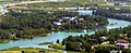 il fiume Bow con lo zoo di Calgary