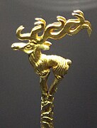 "Animal style" deer, (7-6th century BC) Tuva.