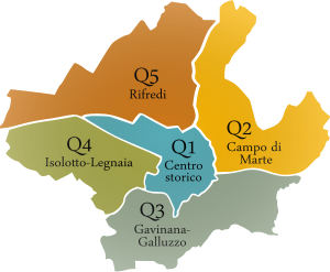 5 quận của Firenze