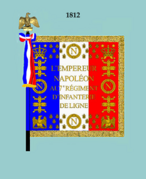 Drapeau modèle de 1812 (avers)