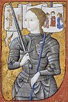 Jeanne d’Arc (Miniaturmalerei eines unbekannten Malers, spätes 19. oder frühes 20. Jahrhundert