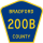 County Road 200B marker