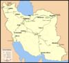 System map of Iranian railways