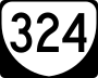 State Route 324 marker