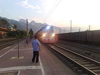 Station platform at Huashan