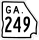 State Route 249 marker