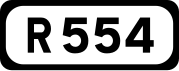 R554 road shield}}